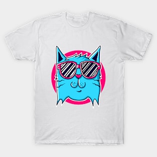 minimalist cat T-Shirt